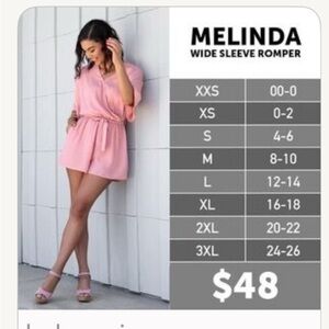 NWOT - LuLaRoe Red and Cream romper-kimono, belted, pockets Stylish